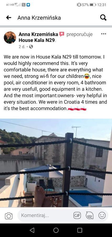 House Kala N29 Villa Jezera Eksteriør bilde