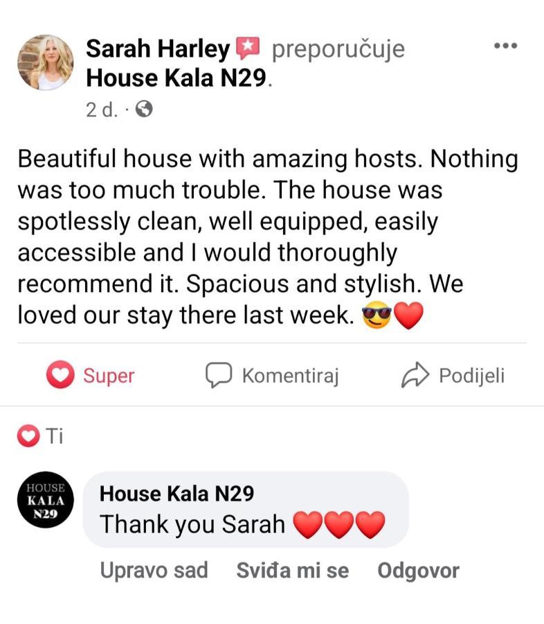 House Kala N29 Villa Jezera Eksteriør bilde