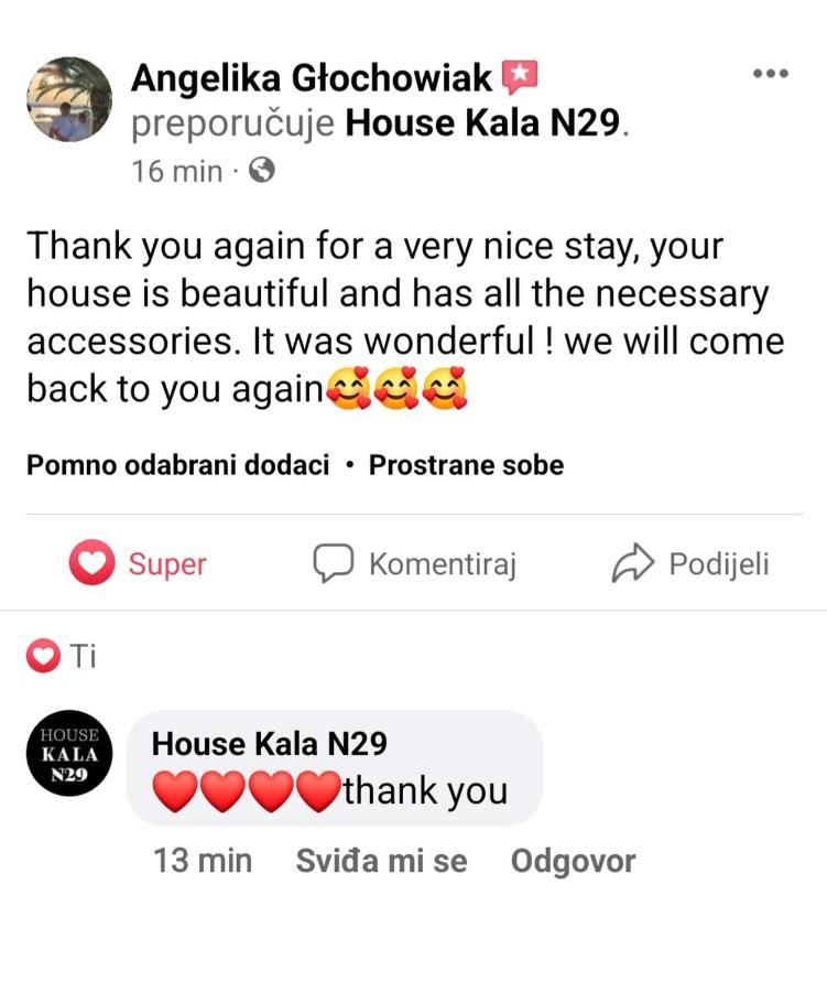 House Kala N29 Villa Jezera Eksteriør bilde