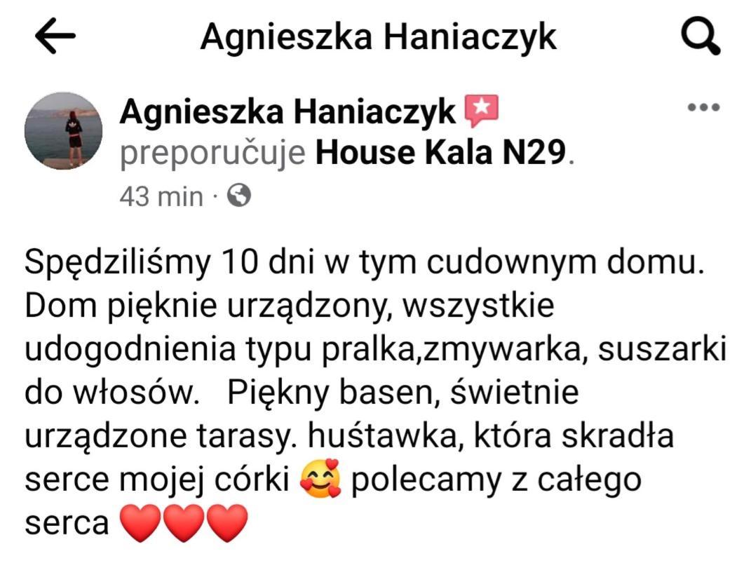 House Kala N29 Villa Jezera Eksteriør bilde